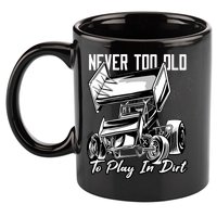 Sprint Car 11oz C Handle Ceramic Mug
