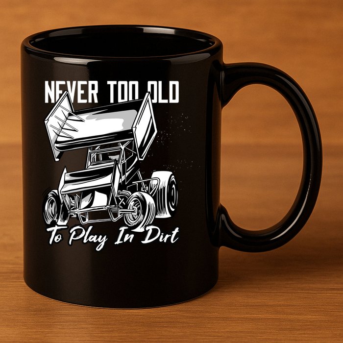 Sprint Car 11oz C Handle Ceramic Mug