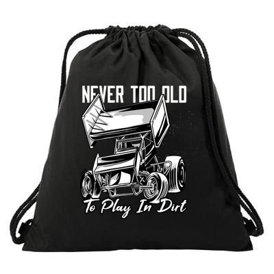 Sprint Car Drawstring Bag