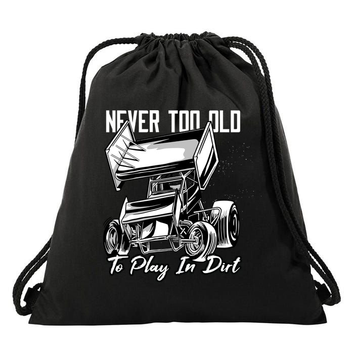 Sprint Car Drawstring Bag