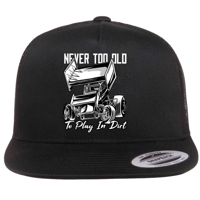 Sprint Car Flat Bill Trucker Hat