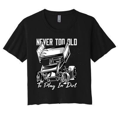 Sprint Car Women's Crop Top Tee