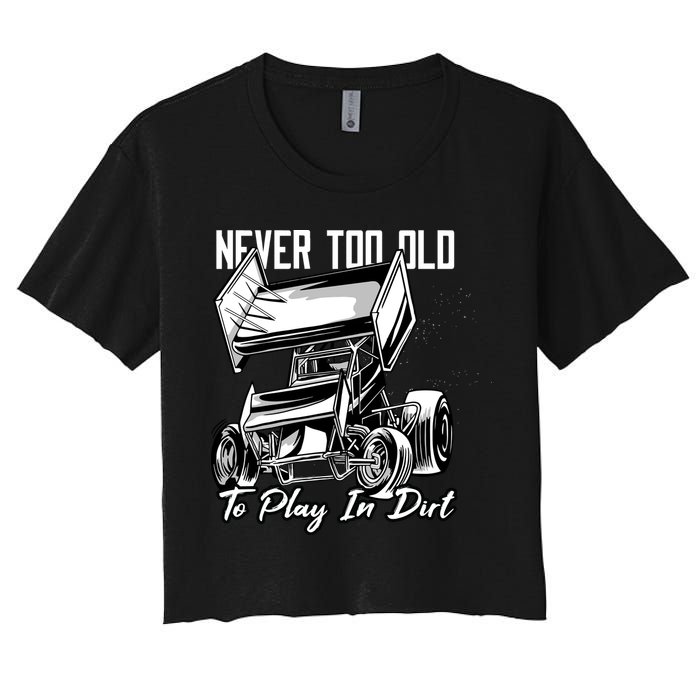 Sprint Car Women's Crop Top Tee