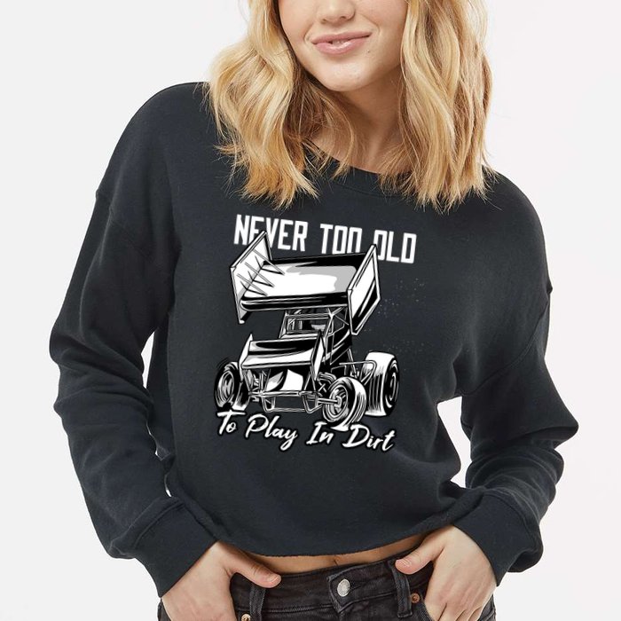 Sprint Car Cropped Pullover Crew