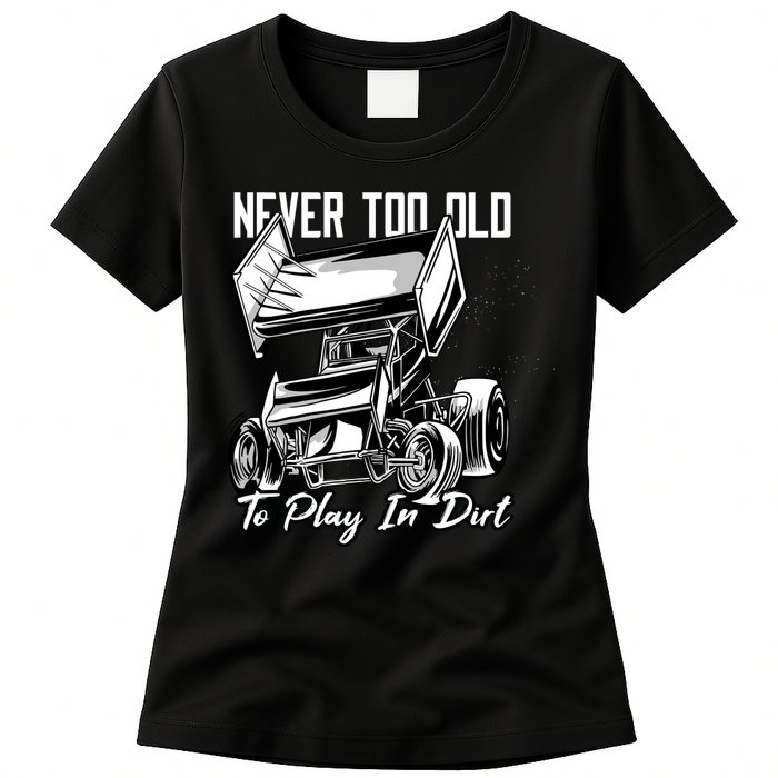 Sprint Car Womens T-Shirt