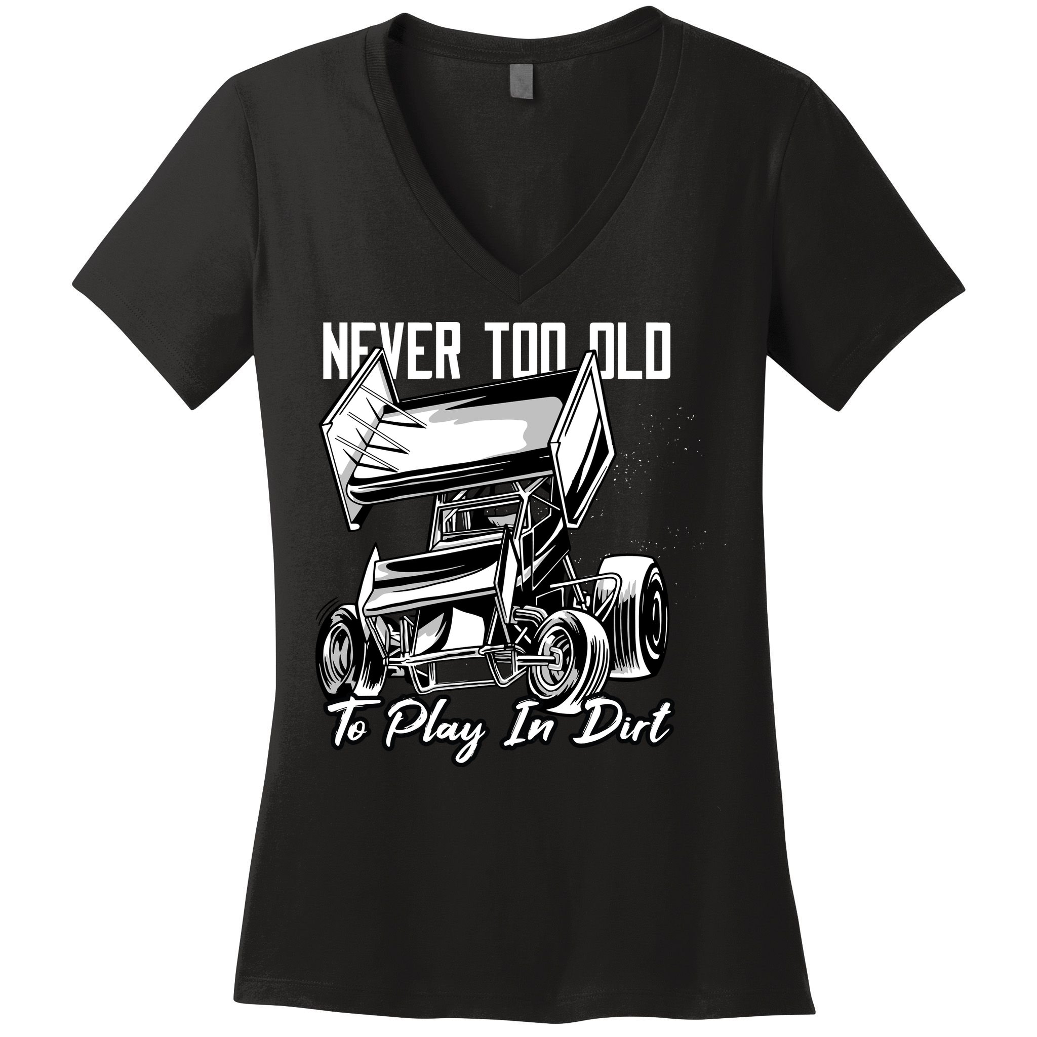 Sprint Car Women's V-Neck T-Shirt