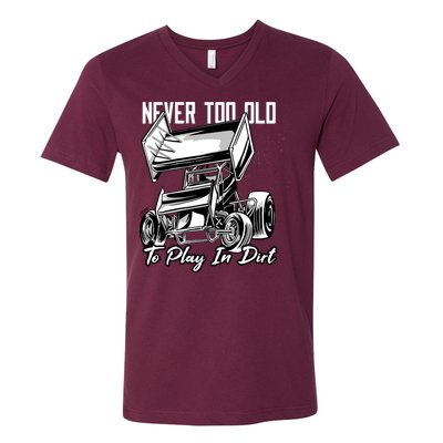 Sprint Car V-Neck T-Shirt