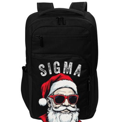 Sigma Claus Santa Funny Christmas Rizz Male The Rizzler Meme Impact Tech Backpack