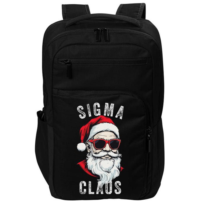 Sigma Claus Santa Funny Christmas Rizz Male The Rizzler Meme Impact Tech Backpack