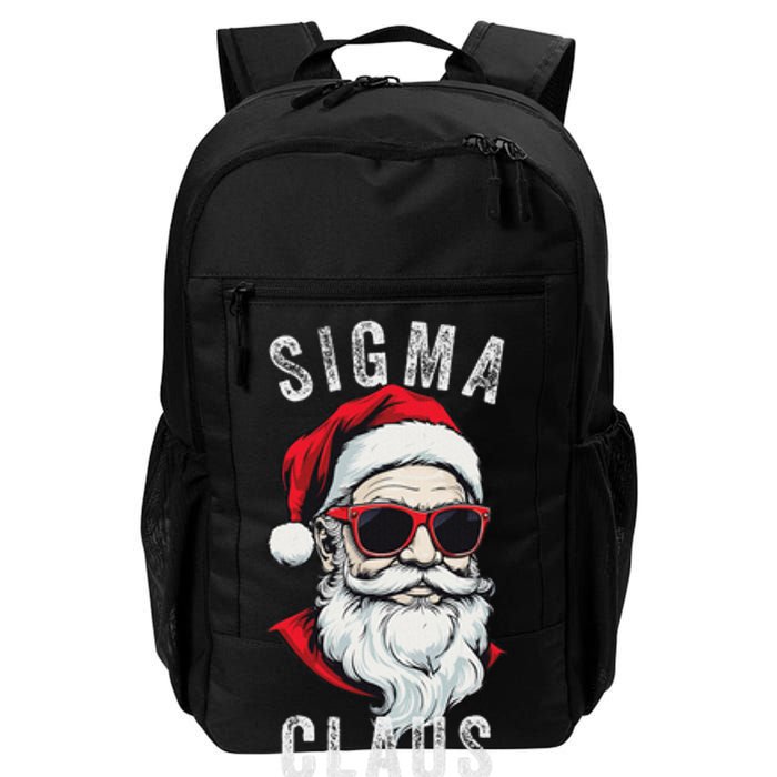 Sigma Claus Santa Funny Christmas Rizz Male The Rizzler Meme Daily Commute Backpack