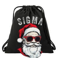 Sigma Claus Santa Funny Christmas Rizz Male The Rizzler Meme Drawstring Bag