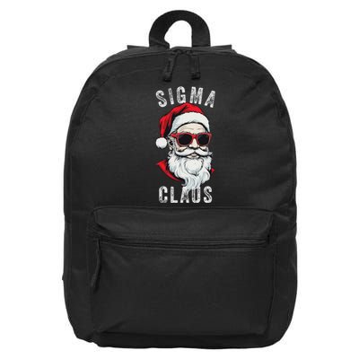 Sigma Claus Santa Funny Christmas Rizz Male The Rizzler Meme 16 in Basic Backpack