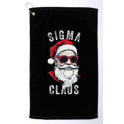 Sigma Claus Santa Funny Christmas Rizz Male The Rizzler Meme Platinum Collection Golf Towel