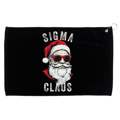 Sigma Claus Santa Funny Christmas Rizz Male The Rizzler Meme Grommeted Golf Towel