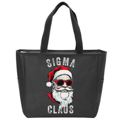 Sigma Claus Santa Funny Christmas Rizz Male The Rizzler Meme Zip Tote Bag