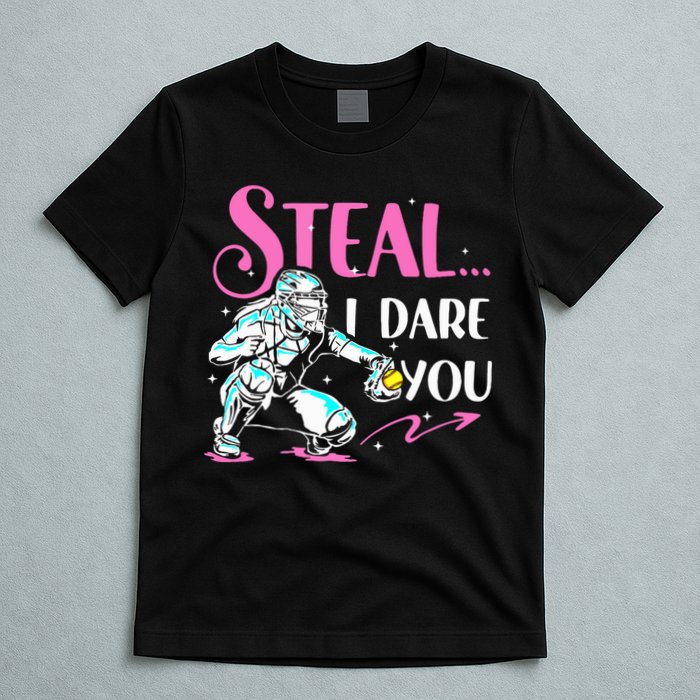 Softball Catcher Sports Design Funny Softball Player T-Shirt