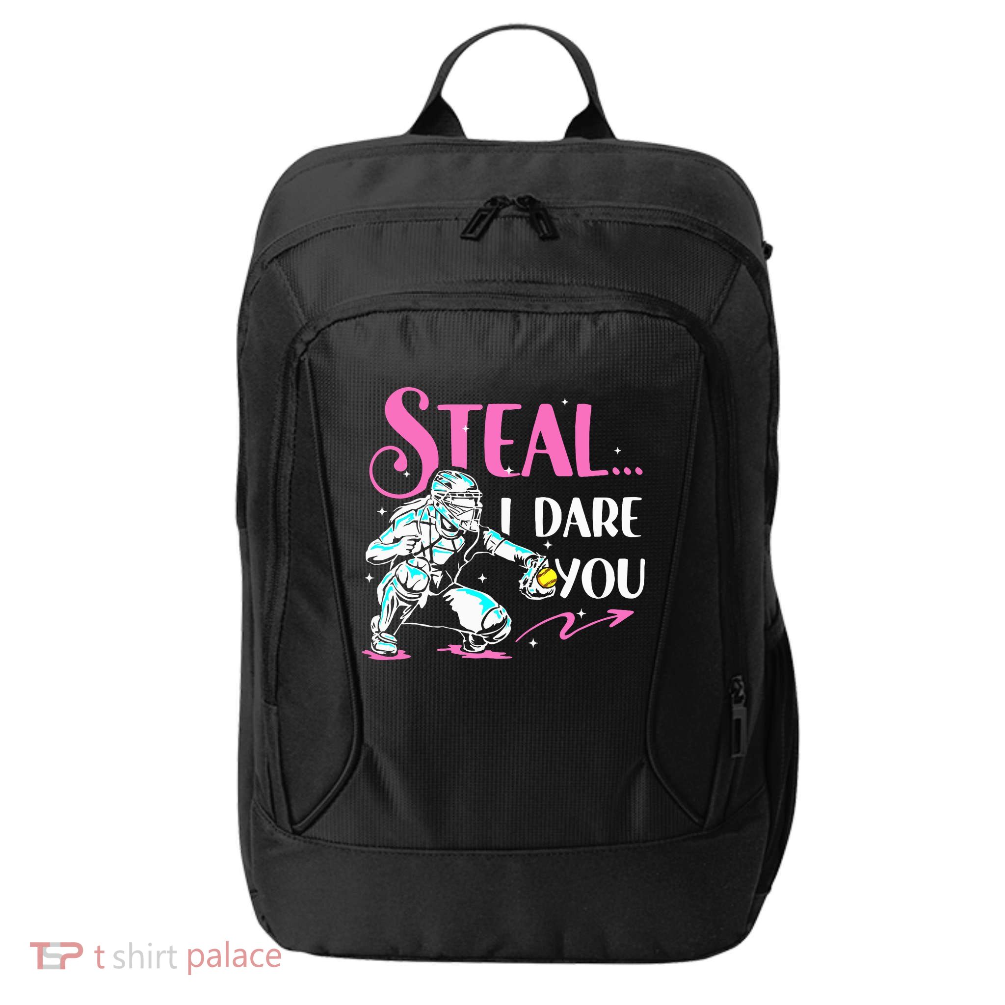 Softball Catcher Sports Design Funny Softball Player City Backpack