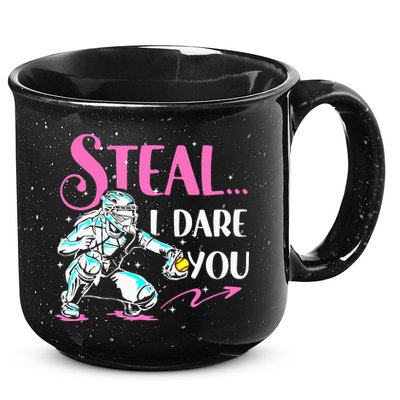 Softball Catcher Sports Design Funny Softball Player 15oz Campfire Ceramic Mug