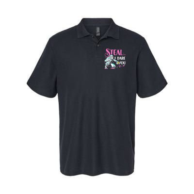 Softball Catcher Sports Design Funny Softball Player Polo