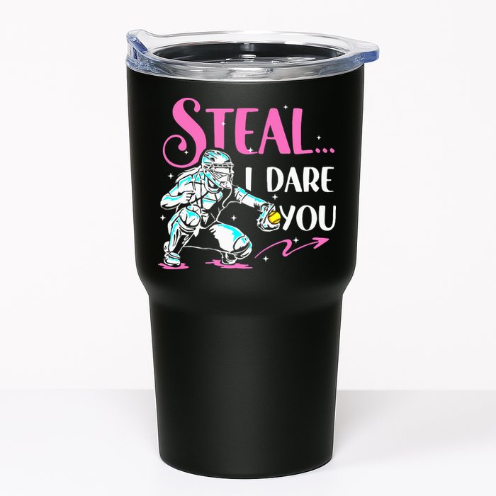Softball Catcher Sports Design Funny Softball Player Tumbler