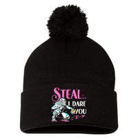 Softball Catcher Sports Design Funny Softball Player Pom Pom 12in Knit Beanie
