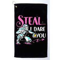 Softball Catcher Sports Design Funny Softball Player Golf Towel