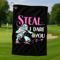 Softball Catcher Sports Design Funny Softball Player Golf Towel