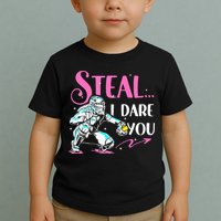Softball Catcher Sports Design Funny Softball Player Toddler T-Shirt
