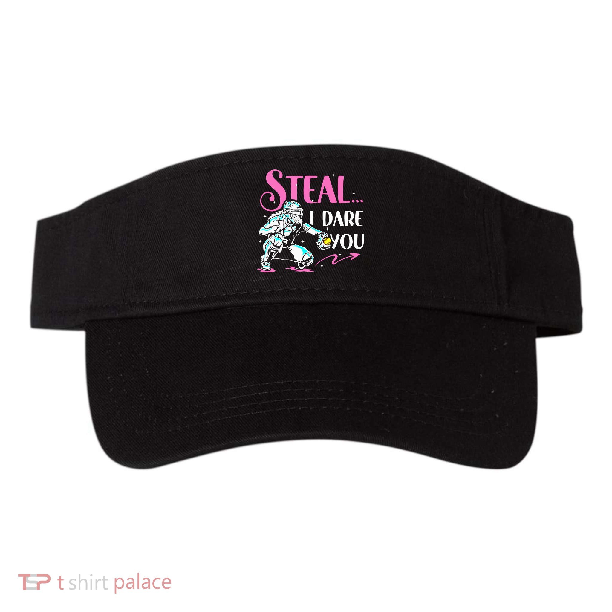 Softball Catcher Sports Design Funny Softball Player Visor