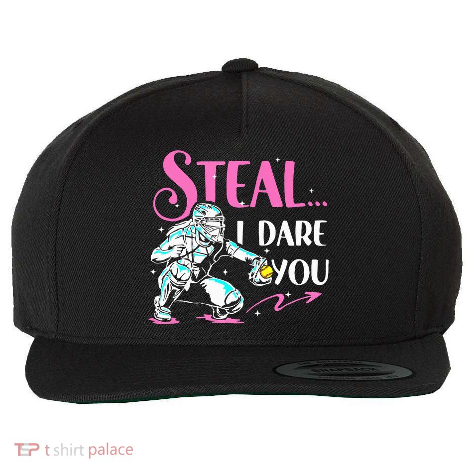 Softball Catcher Sports Design Funny Softball Player Wool Snapback Cap