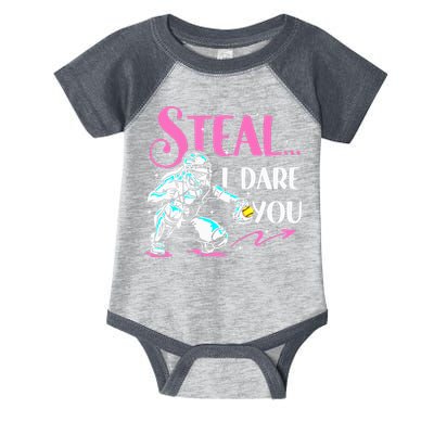 Softball Catcher Sports Design Funny Softball Player Infant Baby Jersey Bodysuit
