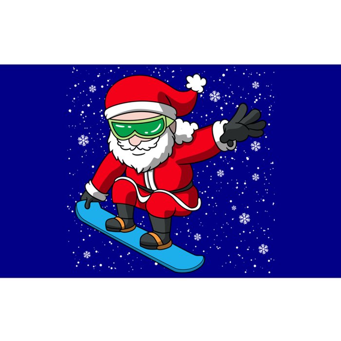 Santa Claus Snowboarding On Snowflakes Snowboard Dad Gift Bumper Sticker