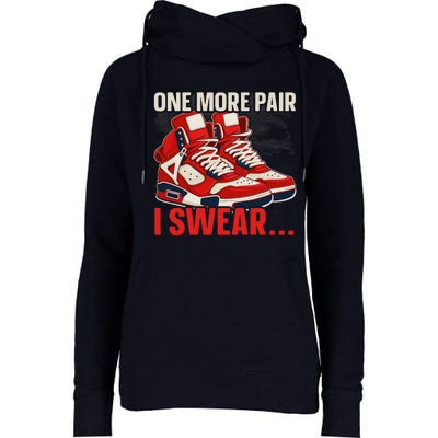 Shoe Collector Sneakerhead Shoe Lover I Love Sneakers Womens Funnel Neck Pullover Hood