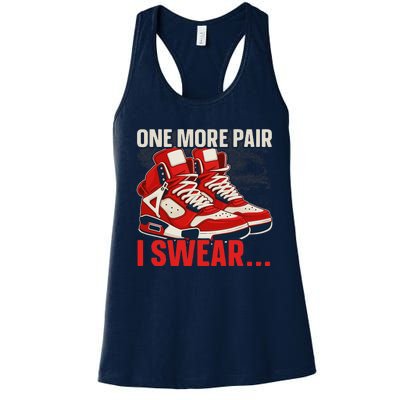 Shoe Collector Sneakerhead Shoe Lover I Love Sneakers Women's Racerback Tank