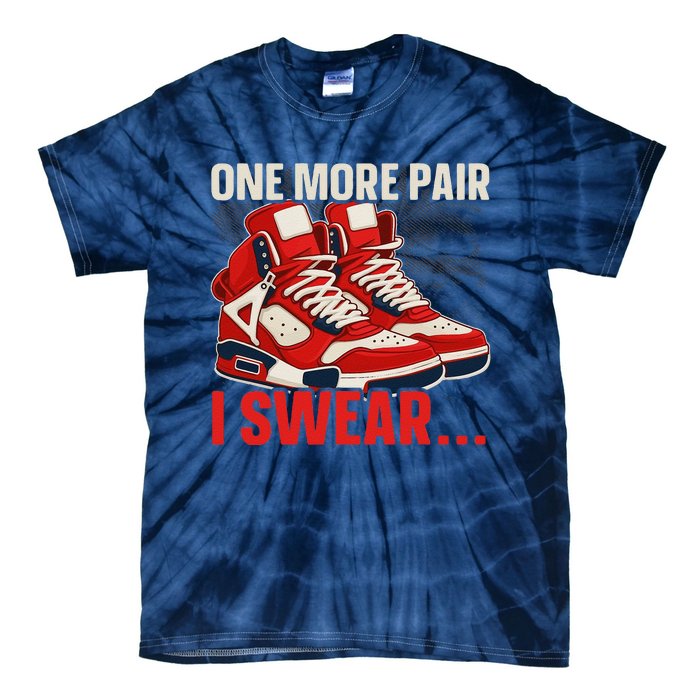 Shoe Collector Sneakerhead Shoe Lover I Love Sneakers Tie-Dye T-Shirt