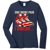 Shoe Collector Sneakerhead Shoe Lover I Love Sneakers Ladies Long Sleeve Shirt