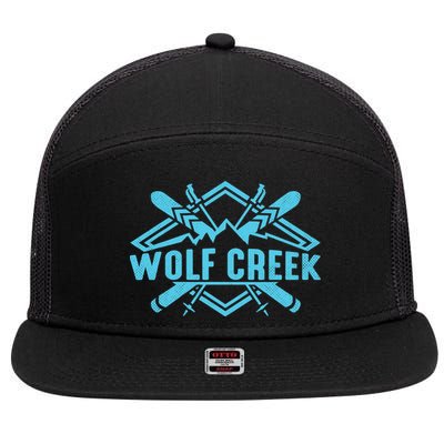 Skiing Colorado Skier Downhill Alpine Ski Resort Wolf Creek 7 Panel Mesh Trucker Snapback Hat
