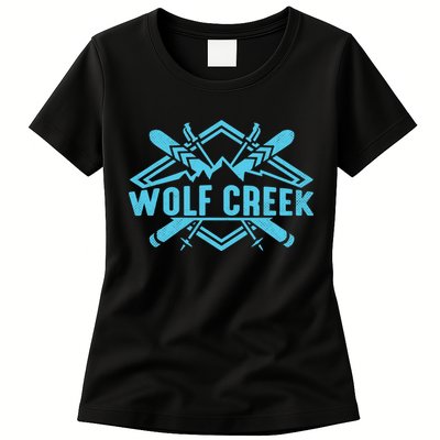 Skiing Colorado Skier Downhill Alpine Ski Resort Wolf Creek Womens T-Shirt