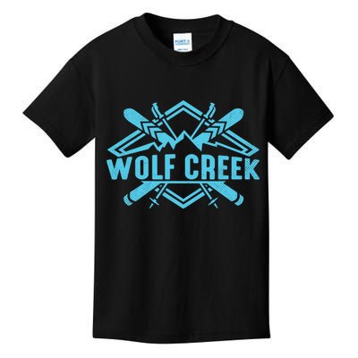Skiing Colorado Skier Downhill Alpine Ski Resort Wolf Creek Kids T-Shirt