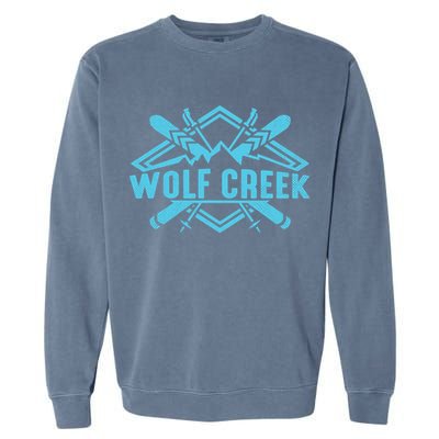 Skiing Colorado Skier Downhill Alpine Ski Resort Wolf Creek Garment-Dyed Sweatshirt