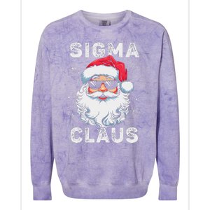 Sigma Claus Santa Funny Christmas Rizz Male The Rizzler Meme Colorblast Crewneck Sweatshirt