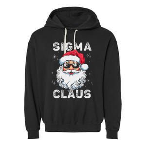 Sigma Claus Santa Funny Christmas Rizz Male The Rizzler Meme Garment-Dyed Fleece Hoodie