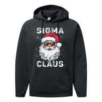 Sigma Claus Santa Funny Christmas Rizz Male The Rizzler Meme Performance Fleece Hoodie