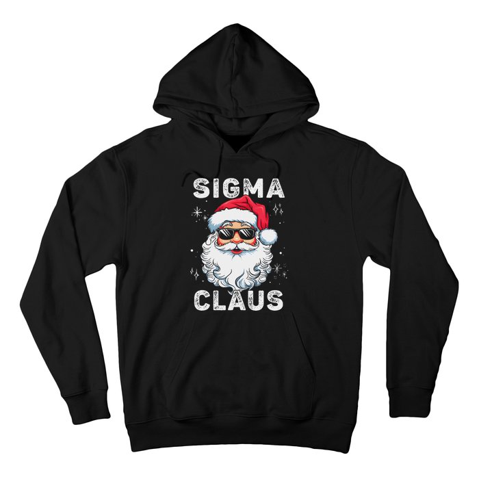 Sigma Claus Santa Funny Christmas Rizz Male The Rizzler Meme Hoodie