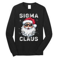 Sigma Claus Santa Funny Christmas Rizz Male The Rizzler Meme Long Sleeve Shirt