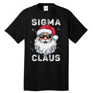 Sigma Claus Santa Funny Christmas Rizz Male The Rizzler Meme Tall T-Shirt