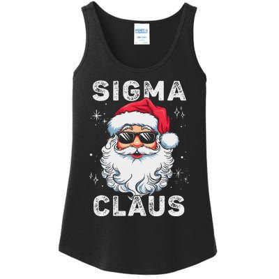 Sigma Claus Santa Funny Christmas Rizz Male The Rizzler Meme Ladies Essential Tank