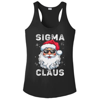 Sigma Claus Santa Funny Christmas Rizz Male The Rizzler Meme Ladies PosiCharge Competitor Racerback Tank