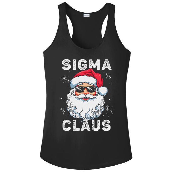 Sigma Claus Santa Funny Christmas Rizz Male The Rizzler Meme Ladies PosiCharge Competitor Racerback Tank