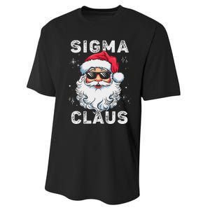 Sigma Claus Santa Funny Christmas Rizz Male The Rizzler Meme Performance Sprint T-Shirt